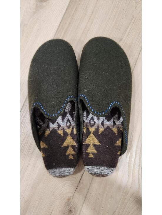 Commbi Woolie Burro mules in Forest Elf Green size 13 main image 6